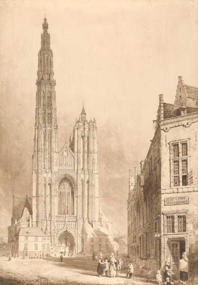 Vista de la catedral de Amberes de Thomas Sidney Cooper