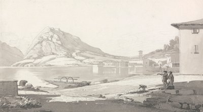 Ciudad y lago de Lugano de Thomas Smith of Derby