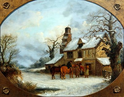 Fuera de la posada de Thomas Smythe