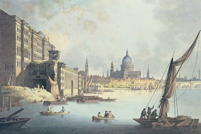 Vista de Somerset House y el Támesis, 1796 de Thomas Snr. Malton