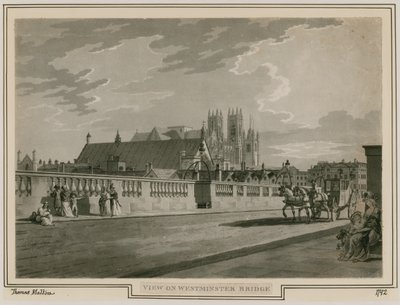 Vista del Puente de Westminster de Thomas Snr. Malton