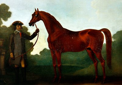 El árabe del Sr. Charles Wilson con un mozo de cuadra de Thomas Spencer
