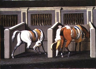 Interior de establo (uno de un par) de Thomas Spencer
