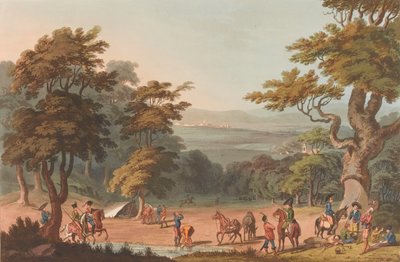 Vista distante de Ciudad Rodrigo, c.1810-11 de Thomas Staunton (after) St. Clair