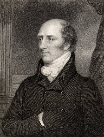 George Canning, Primer Ministro, grabado por W. Holl, de 