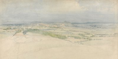Una vista lejana de Edimburgo de Thomas Stothard