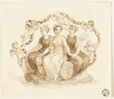 Alegoría de Inglaterra, Escocia e Irlanda de Thomas Stothard