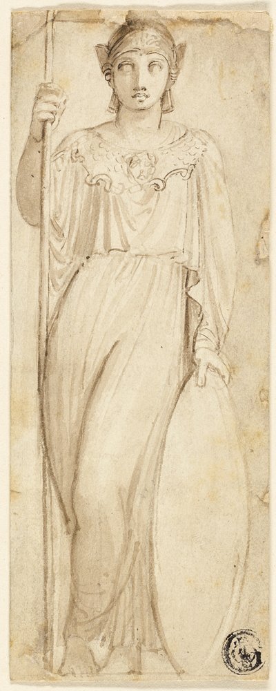 Atenea, o Britannia identificada como Atenea de Thomas Stothard