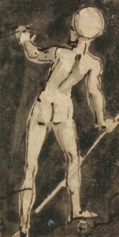 Parte posterior de la figura desnuda de Thomas Stothard