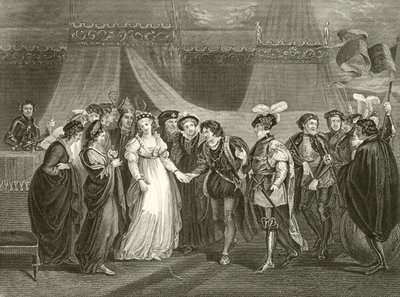 Catalina de Francia presentada a Enrique V de Inglaterra de Thomas Stothard