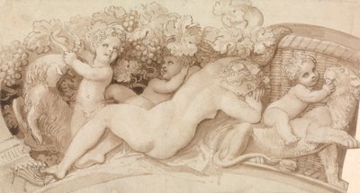 Diseño en relieve de un salero de plata de Thomas Stothard