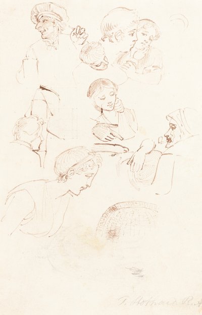 Hoja de estudios de Thomas Stothard