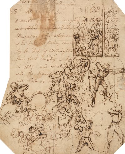 Estudio para el Escudo Wellington de Thomas Stothard
