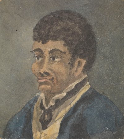Retrato de un marinero, de piel y pelo oscuros de Thomas Streatfeild