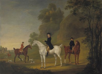 Lord Bulkeley y sus Harriers, su Huntsman John Wells y Whipper-In R. Jennings de Thomas Stringer