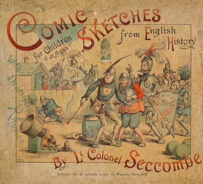 Bocetos cómicos de la historia inglesa portada, c1884 de Thomas Strong Seccombe