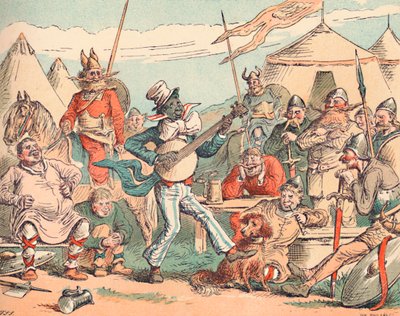 El rey Alfredo en el campamento danés, c. 1884 de Thomas Strong Seccombe