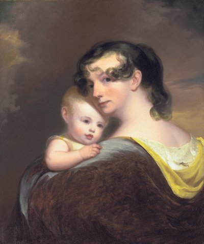 Retrato de Esther Fortune Warren y su hija Hester, 1811 de Thomas Sully