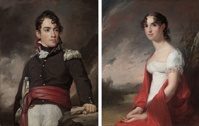 Retratos de Jean Terford David y Mary Sicard David de Thomas Sully