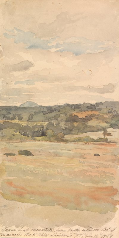 Sugar-Loaf Mountain, desde la ventana norte, Col. J. Monroe