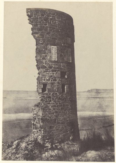 Torre alcanzada por un rayo, bahía de Saint-Ouen,1854 (foto) de Thomas Sutton