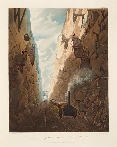 Excavación de Olive Mount, a 4 millas de Liverpool de Thomas Talbot Bury