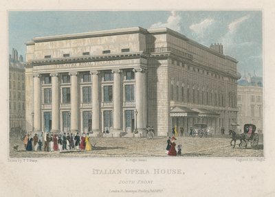 Teatro de la Ópera Italiana, Frente Sur, Londres de Thomas Talbot Bury