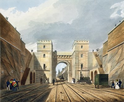 Arco morisco, vista desde el túnel, lámina 10 de 