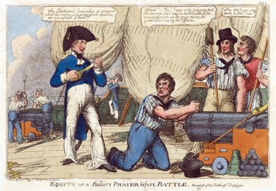 La equidad o la oración del marinero antes de la batalla de Thomas Tegg