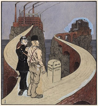 La solución de la cuestión social, Simplicissimus III/27 de Thomas Theodor Heine