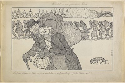 Escapar del enemigo cruel de Thomas Theodor Heine