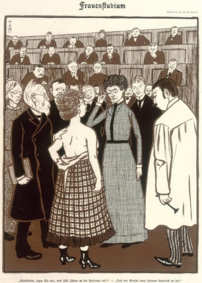 Estudio de mujeres de Thomas Theodor Heine