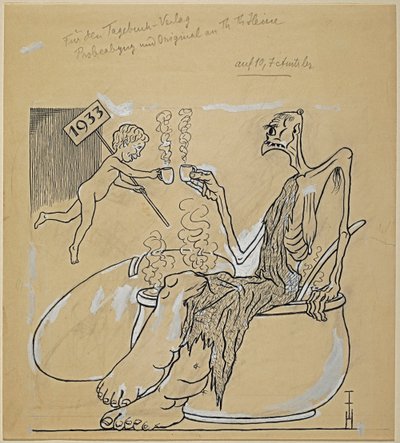 Feliz año nuevo 1933 de Thomas Theodor Heine