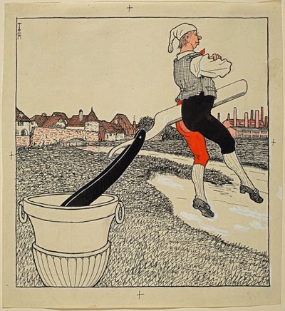 Divorcio limpio, Simplicissimus XXV/9 de Thomas Theodor Heine