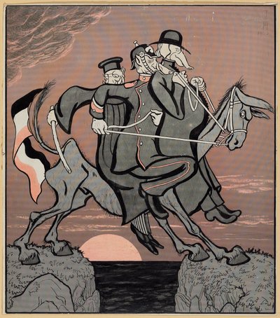 Nos gobiernan demasiado; Simplicissimus V/3, 1900 de Thomas Theodor Heine