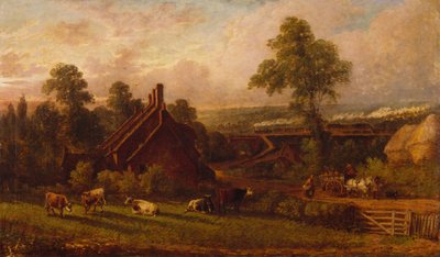 Línea de Ferrocarril en Northfield, 1871 de Thomas Thomas