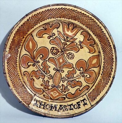 Plato de Staffordshire, c.1680 de Thomas Toft