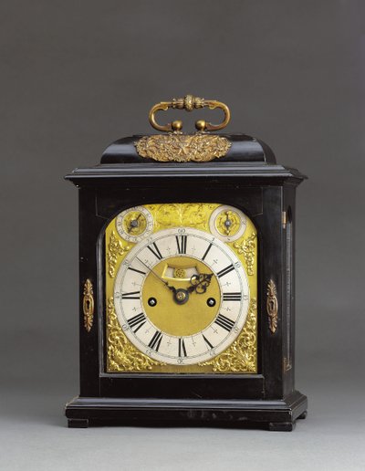 Reloj de soporte montado de James II con repetición de cuartos, no. 166, c.1690-95 de Thomas Tompion
