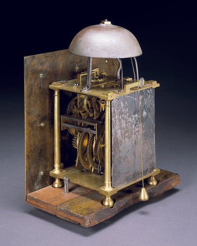 Mecanismo de un reloj de pie de treinta horas de Carlos II, c.1680 de Thomas Tompion