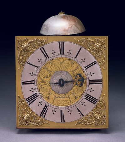 Esfera cuadrada de un reloj de pie de treinta horas de Carlos II, c.1680 de Thomas Tompion