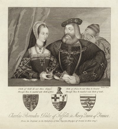 Charles Brandon Duque de Suffolk y María Reina de Francia de Thomas Trotter