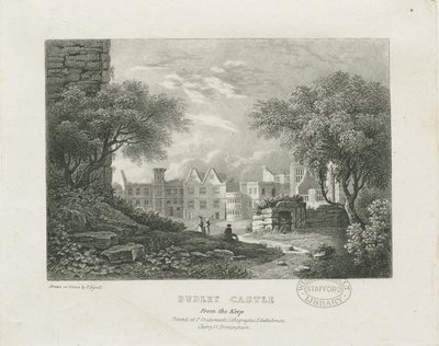 Castillo de Dudley - La Torre del Homenaje: litografía, nd [siglo XIX] de Thomas Underwood