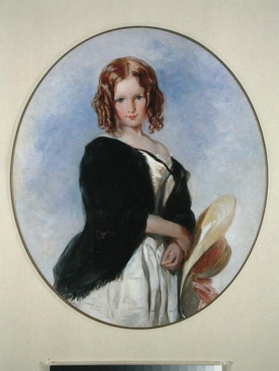 Estudio de retrato de una joven de Thomas Uwins