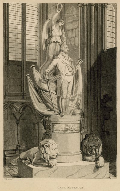 Memorial al Capitán Montague, Abadía de Westminster, Londres de Thomas Uwins
