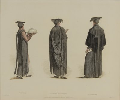Servitor, Bachiller en Divinidad, Recaudador, grabado por J. Agar, publicado en 