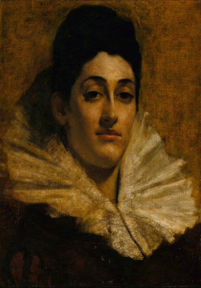 Retrato de Frances C. Houston, ca. 1880-1889 de Thomas Wilmer Dewing