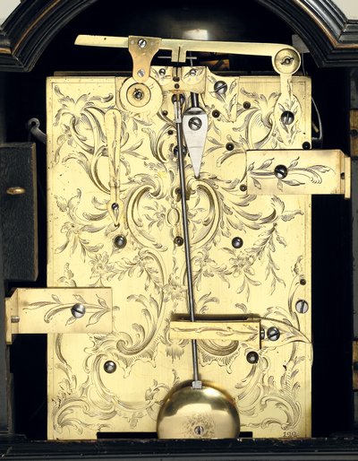 Detalle de un reloj de mesa de Jorge III, c.1770 de Thomas Wagstaff or Wagstaffe