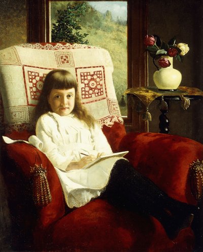 Mildred Wallace como una Niña de Thomas Waterman Wood