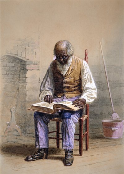 Leyendo las Escrituras, 1874 de Thomas Waterman Wood