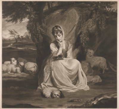 Sra. Frances Ann Crewe como Santa Genoveva de Thomas Watson